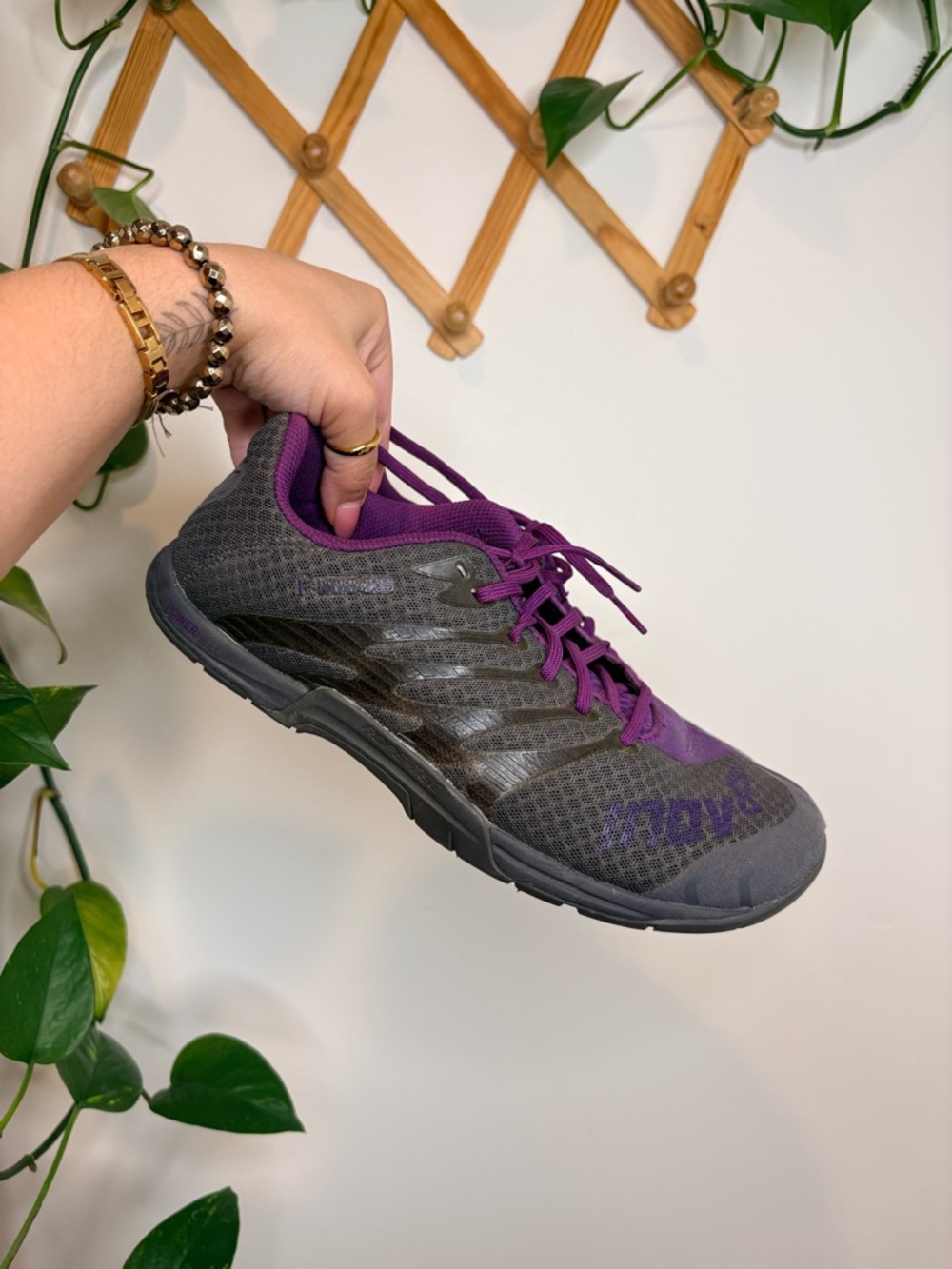 INOV8 F-Lite 235 Purple Gray Lightweight Athletic Running Shoes Women’s 9